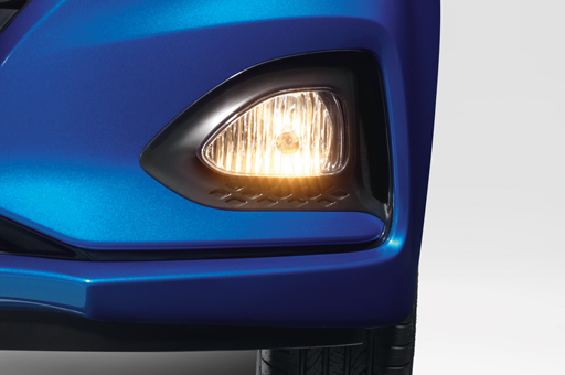 Closer view of front fog lamp