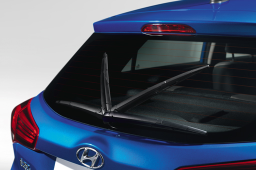 Closer view of rear wiper