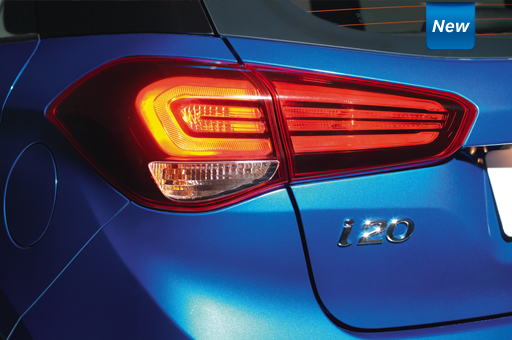 Closer view of left headlamp light on