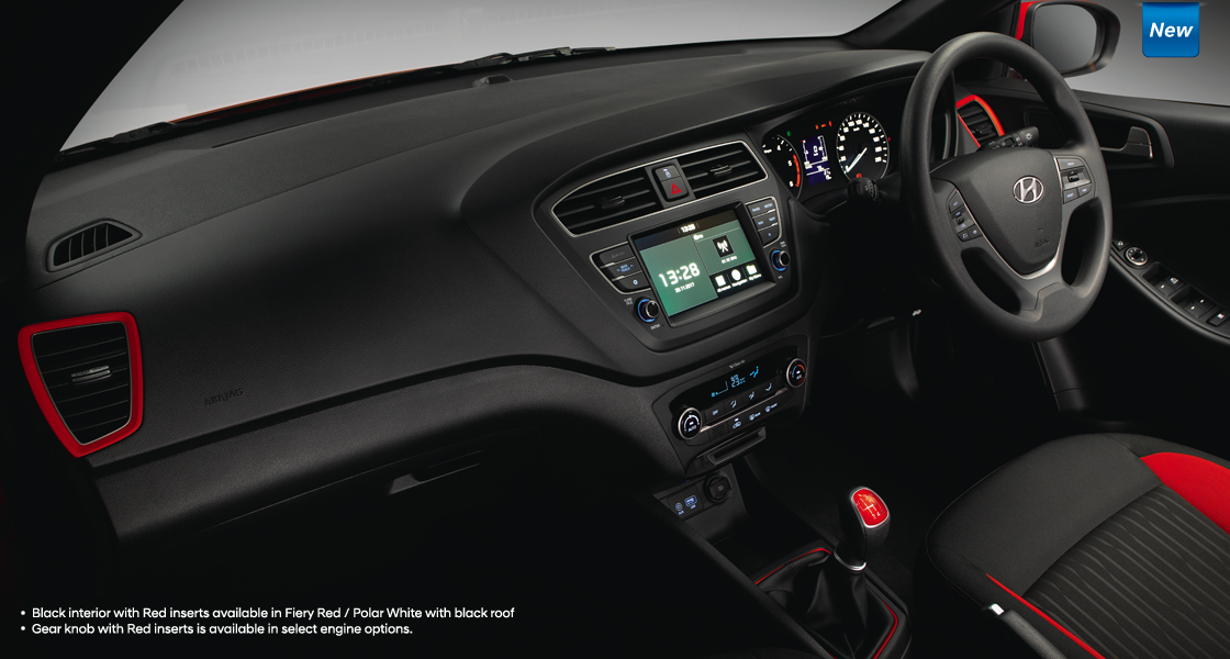 Elite i20 interior front seat
