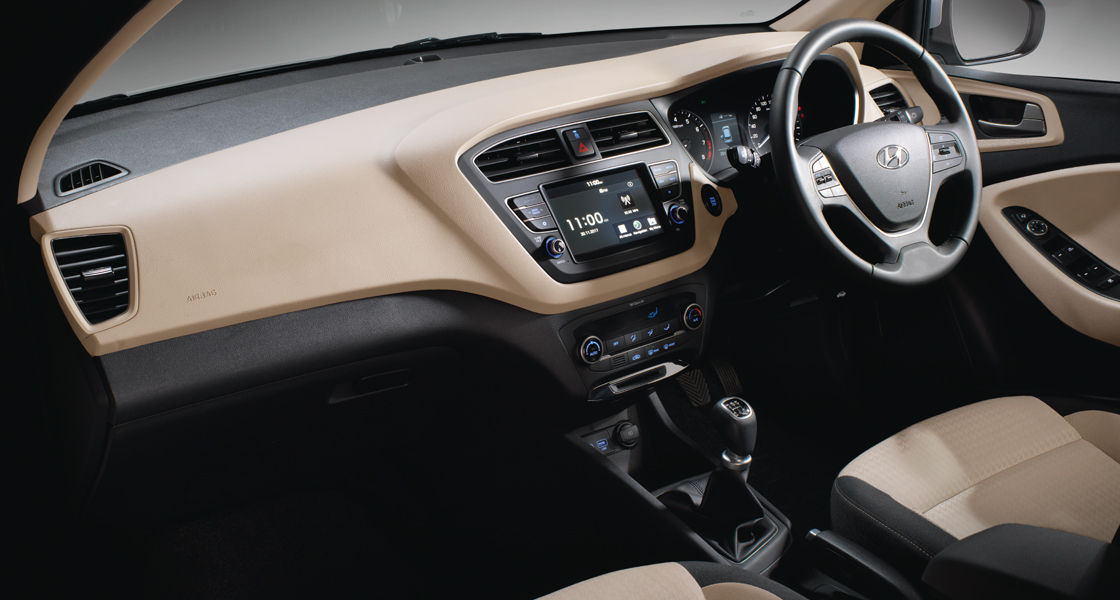 Elite i20 interior front seat