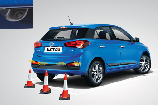 Side view of red Elite i20