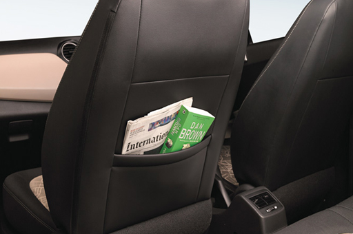 Books stored in the seat pocket