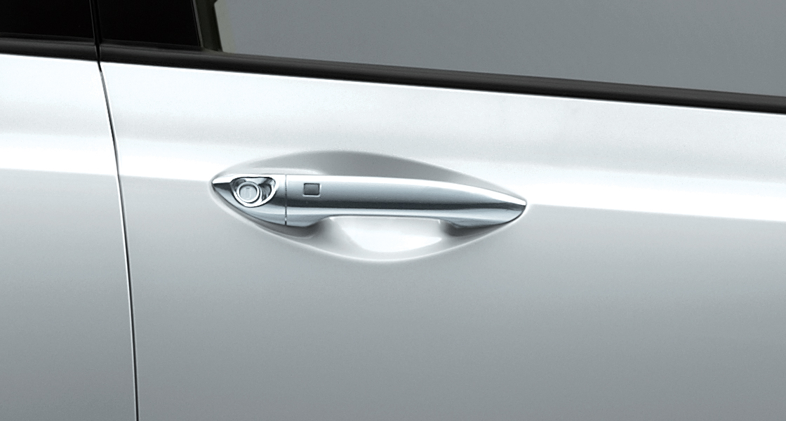 Chrome-coated outside handle