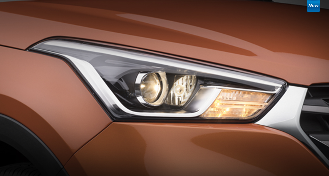 Right projector headlamp