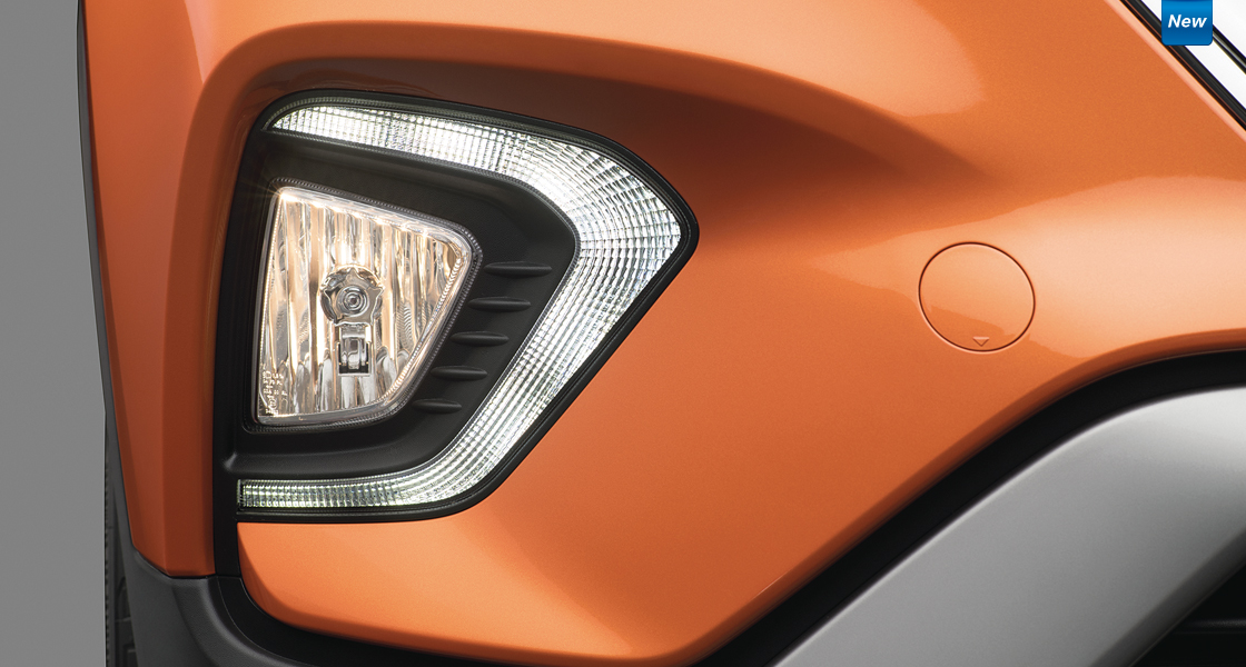 Right vertical front fog lamp